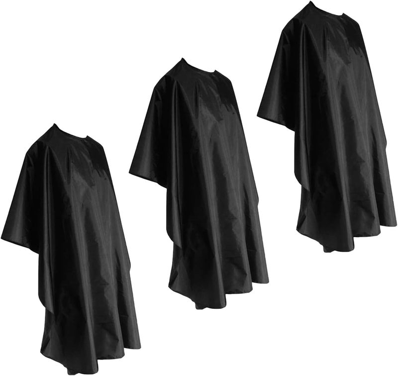 3pcs Salon Hair Capes with Adjustable Snap Closure, Waterproof Hairdressing Cloaks 120x150cm for Haircuts, Coloring, and Styling, Suitable for Barbers and Stylists - Image 1