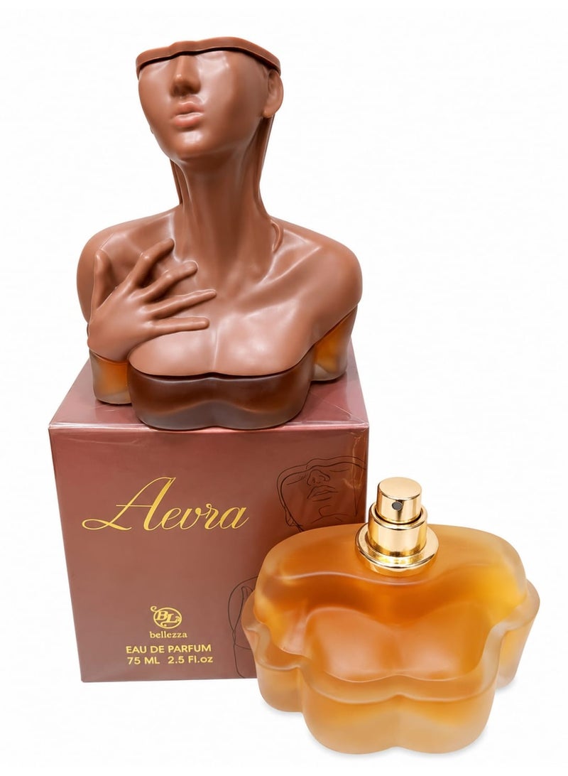 BELLEZA Evra Luxury Women's Perfume - Artistic Sculpture Bottle, 75ml - Image 1