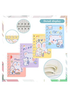 KASTWAVE Funny Bear Ears Notebook, KASTWAVE Kawaii Small Teddy Bear Rabbit Notepad Journal, Girls Diary, School Composition Book, Birthday Party Supplies  - Image 2