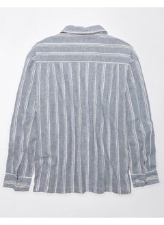 American Eagle AE Linen-Blend Mechanic Shirt  - Image 5