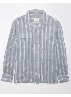 American Eagle AE Linen-Blend Mechanic Shirt  - Image 2