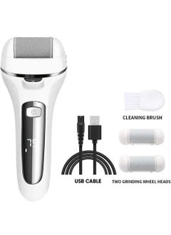Bosidin Electric Feet Callus Remover, Rechargeable Portable Electronic Foot Care Set With LCD Display, Feet Dead Skin Remover White  - Image 1