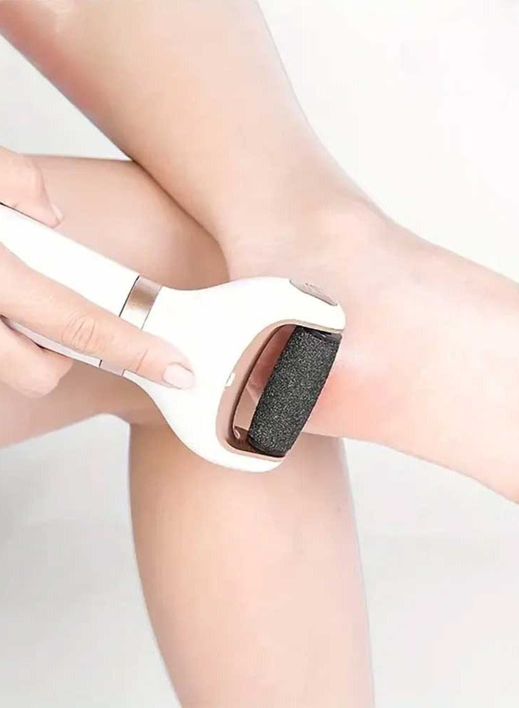 Bosidin Electric Feet Callus Remover, Rechargeable Portable Electronic Foot Care Set With LCD Display, Feet Dead Skin Remover White - Image 4