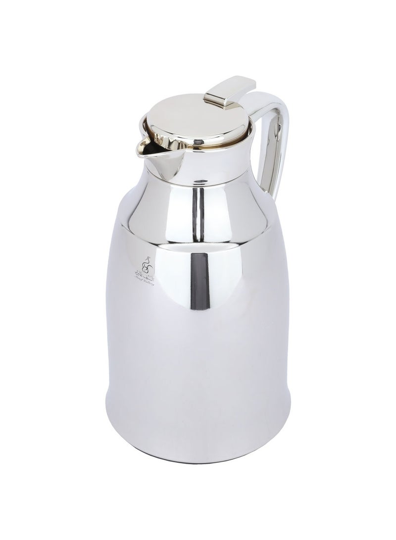 Alsaif Gallery Al Saif Gallery Diriyah thermos, 1.3 liters, thermal glass inner container, steel outer shell - silver - Image 2