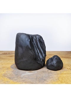 Prajapati Studio Pottery Prajapati Studio Pottery 500gm Premium Black Clay Mid High Fire stoneware ceramic clay for pottery galzing diy craft and ceramic use for studio and ceramic artist Mid Fire Cone 57Ideal for Wheel ThrowingHand BuildingSculpting glazing ceramicGreat for All Skill Levels 