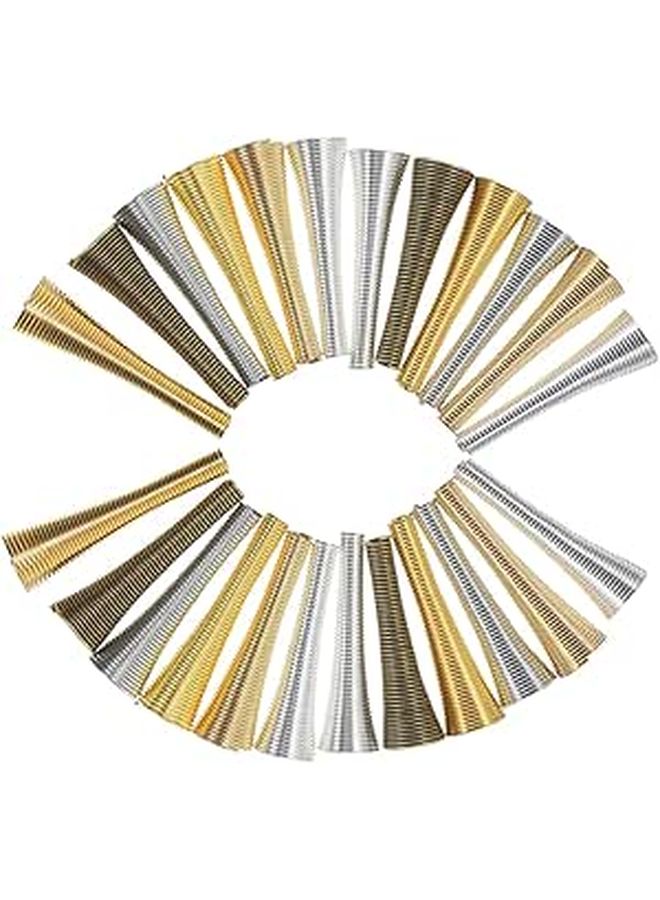 36Pcs Trumpet Flower Bead Caps for Jewelry Making DIY Bracelets Necklaces Prevents Slipping Craft Supplies - Image 1