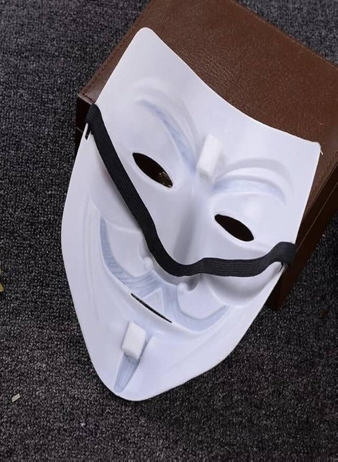 ASBK Multi Color Plastic Cyberpunk Hacker Halloween Christmas and Event Theme party/Cosplay Mask (Silver) - Image 3