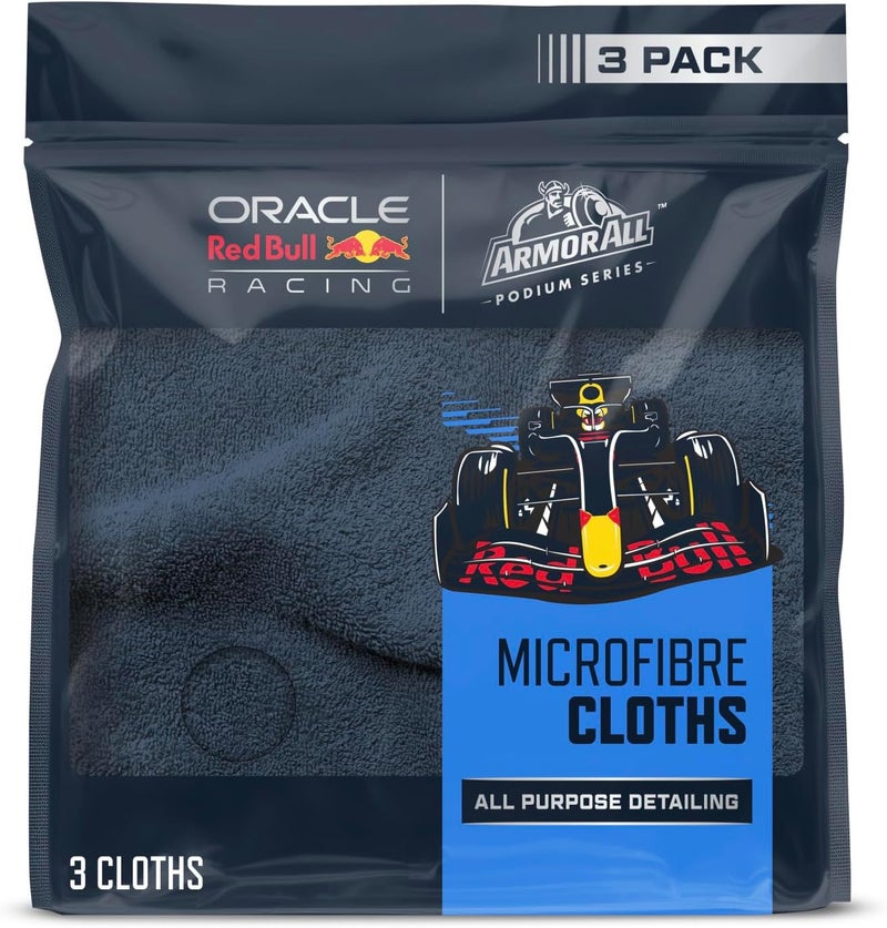 Armor All Podium Series Microfibre Cloths - 3 Pack for Car Cleaning - Image 1