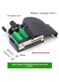 Thin DB25 Solder-free Joint 25-pin Parallel Port Serial Port Connector Db25 Male Female 25PIN Interface-Color:Punch Pin Female Screw