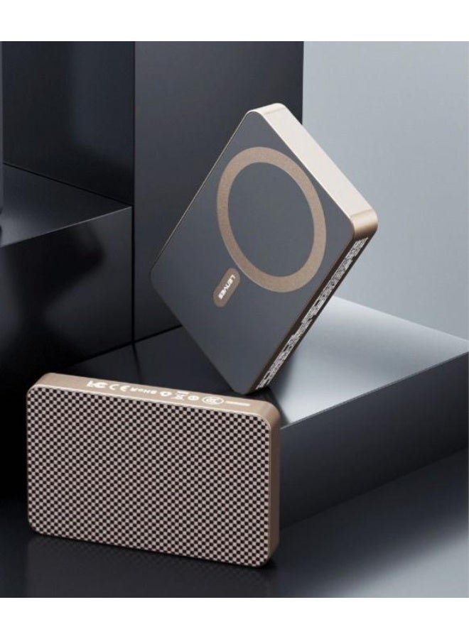 لينيس بنك الطاقة اللاسلكي المغناطيسي فائق النحافة Lenyes P32 بسعة 5000 مللي أمبير مع شحن سريع بقوة 20 واط بتقنية PD - Image 3