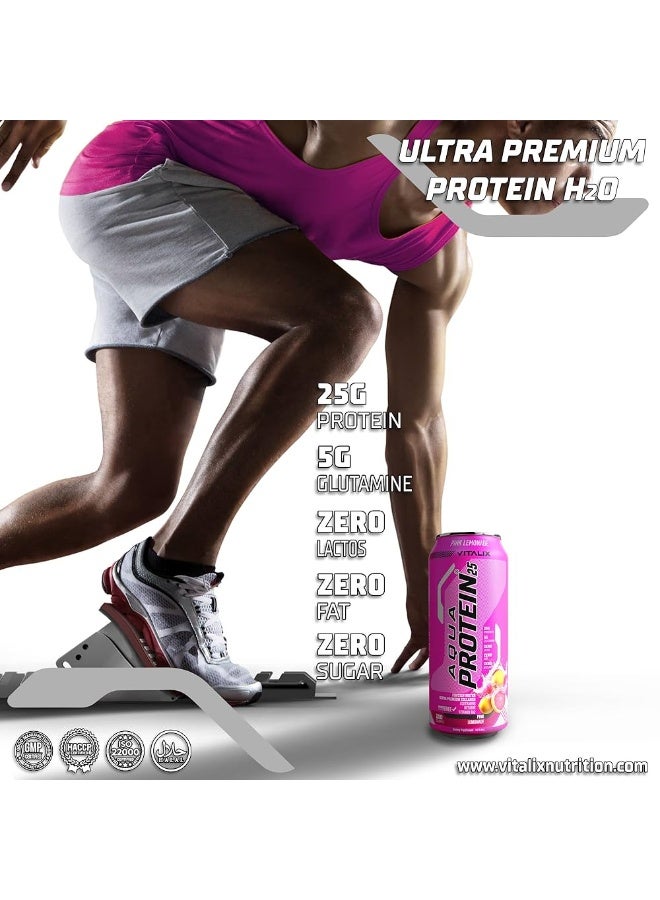 VITALIX AQUA PROTEIN 25 PINK LEMONADE 473ML - Image 3