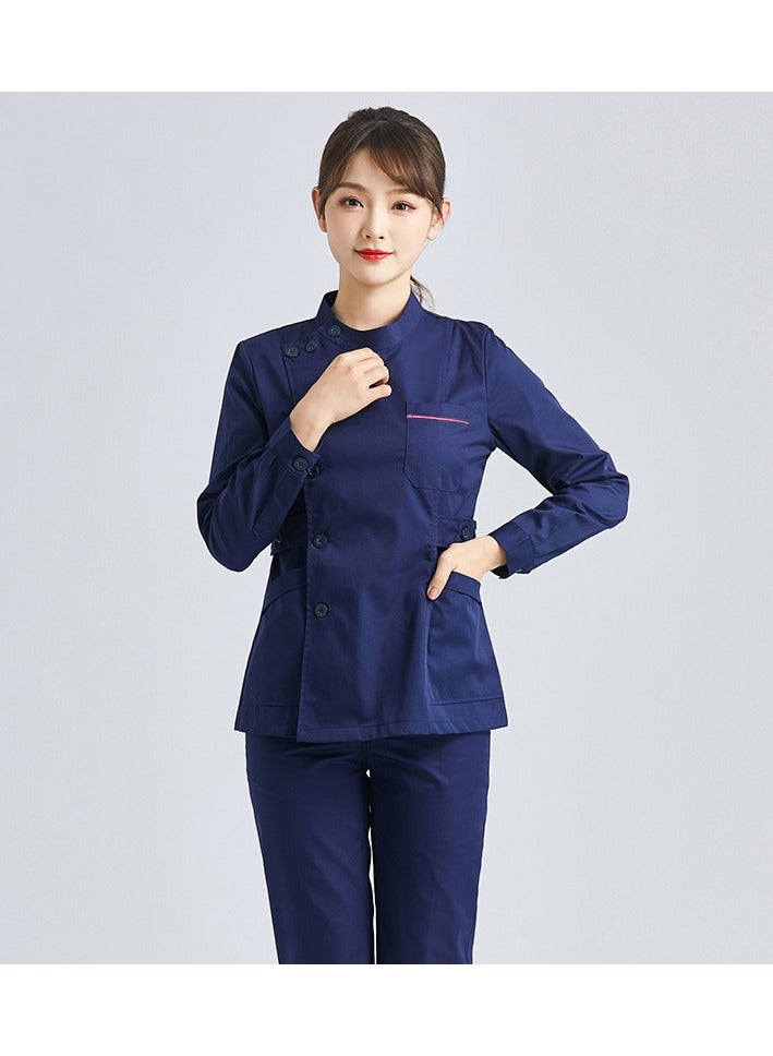 KUYING New Summer Thin Nurse Uniform Split Set Medical Work Uniform - Image 1