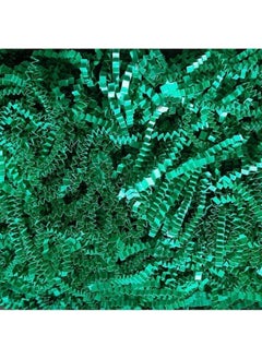 Verahed Shredded Paper Zigzag Paper Pelur Paper Shredded Paper Pine Green Dark Green 500 Grams Filling Material 