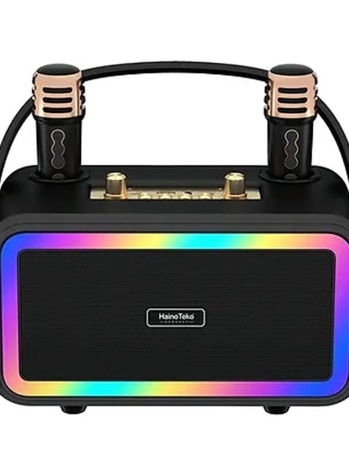 Haino Teko Germany MS133 Portable Bluetooth Wireless Speaker with 2 Wireless Mic - Image 1