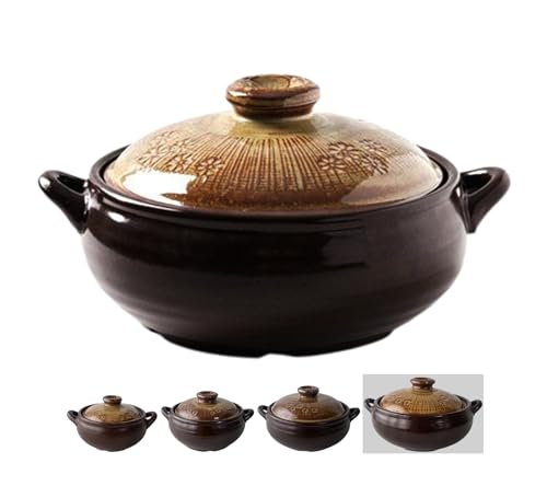 BALWOO Korean Pot [Buncheong] MUD GLAZE Earthenware Ttukbaegi, Natural Ceramic Clay Cooking Pot Casserole, Heat Resistant Ceramic Earthen Pot, Zero-Crack Stone Bowl Stockpot Soup Cookware, Pottery - Image 1