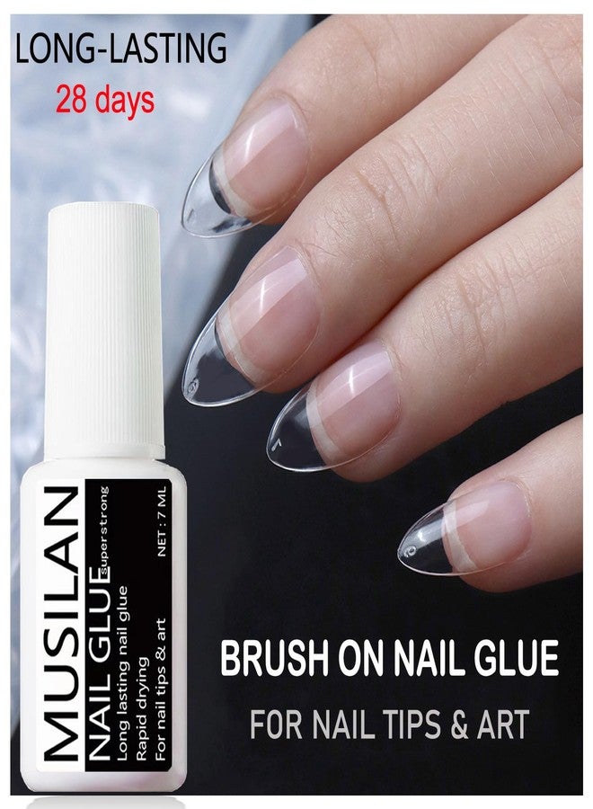 MUSILAN Nail Glue for Press On Nails, Professional Nail Tip Glue, Super Strong Nail Gel Glue for Acrylic Nails, False Nails Tips Adhesive with Glue Brush - Image 5