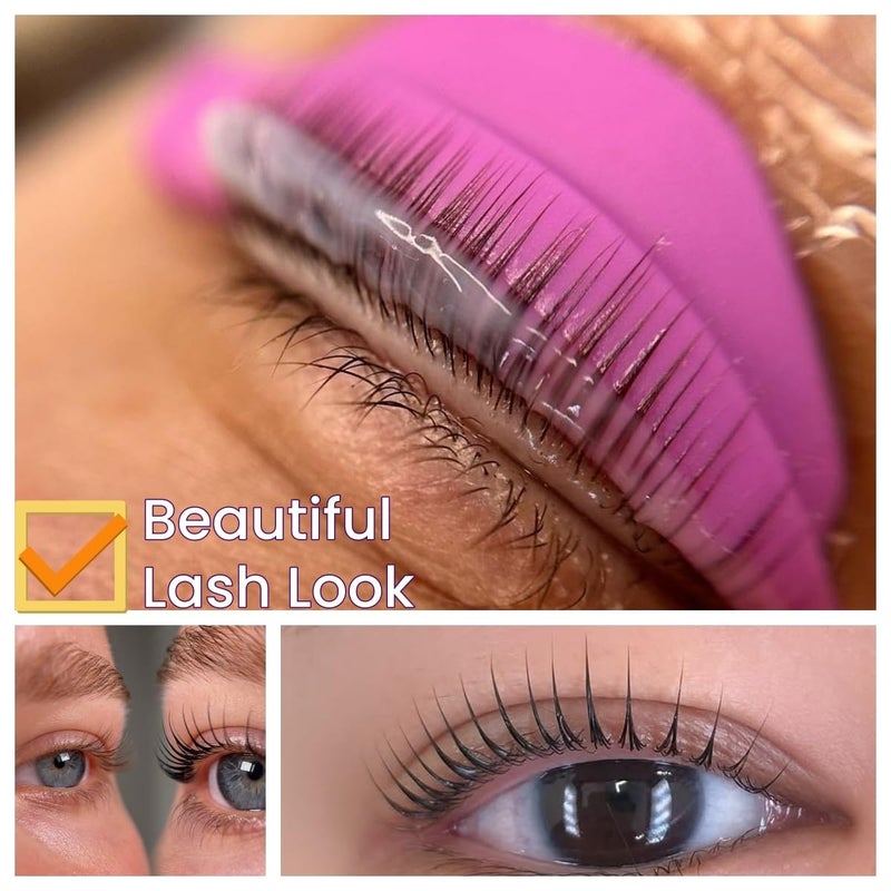ICONSIAM Lash Lift Pad Shield Katya Vinog DIY Eyelash Perming Pads Mega L Curl Perm Rod Roller No Glue Needed On Eyelid Silicone Guard Lifting Eyelashes Up, Lami Lamination Roller Perm Rods Ultra Soft & Light - Image 3