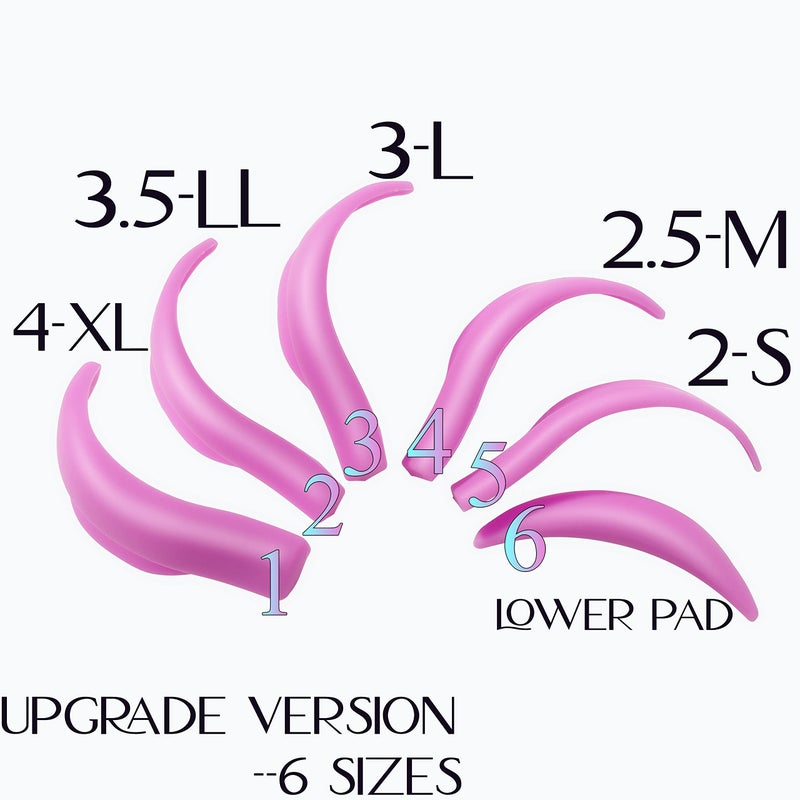 ICONSIAM Lash Lift Pad Shield Katya Vinog DIY Eyelash Perming Pads Mega L Curl Perm Rod Roller No Glue Needed On Eyelid Silicone Guard Lifting Eyelashes Up, Lami Lamination Roller Perm Rods Ultra Soft & Light - Image 2