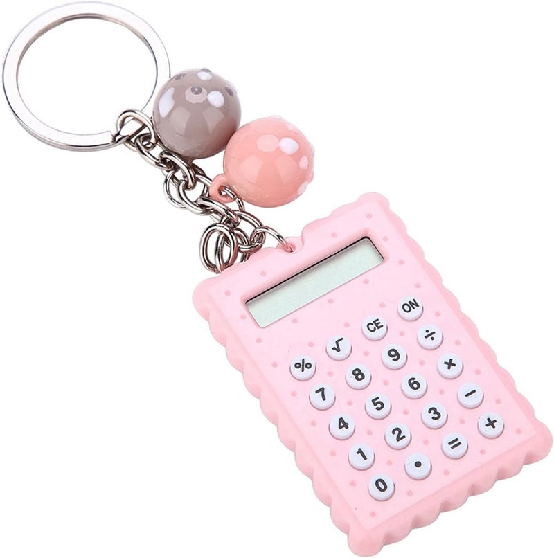 Mini Key Chain Calculator Portable Electronic Calculator Pocket Calculator Keychain for School Student Office - Image 2