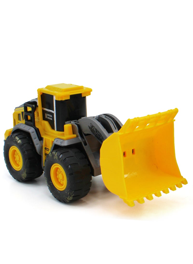 مجموعة ألعاب الحفارات البلاستيكية والبلدوزر للأطفال من عمر 3 سنوات فما فوق، مثالية للعب في الهواء الطلق والمغامرات الخيالية ومركبات البناء الممتعة للتعلم المبكر للبناة الصغار - Image 1