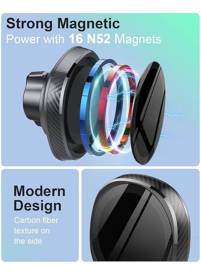 KASTWAVE Tesla Phone Mount For Model 3 / Y Accessories Magnetic Car Phone Holder Flip Cover Design 360° Free Rotation For Iphone 14 13 12 Pro Max Mini All Phones - Image 3