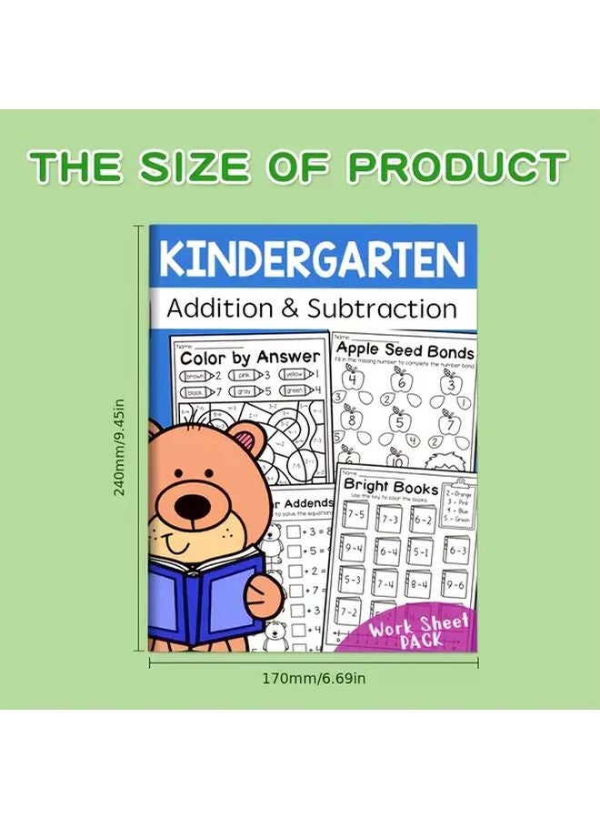 كتاب الرياضيات للجمع والطرح ضمن العشرة - كتاب تدريبي تلوين - تعليمي - Image 3