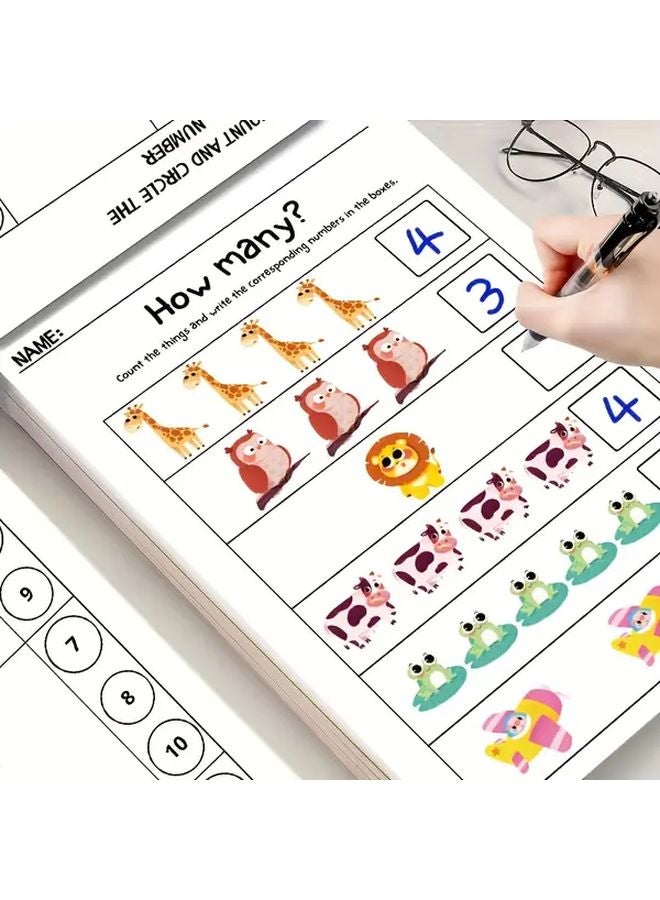 كتاب الرياضيات للجمع والطرح ضمن العشرة - كتاب تدريبي تلوين - تعليمي - Image 5