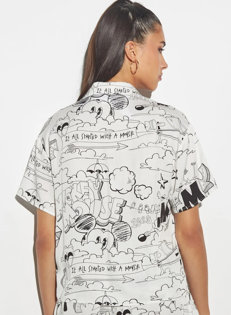 SP Characters Button Down Printed Shirt
