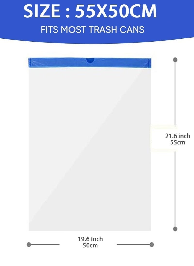 YOONISPRO 90 Count Trash Bags, Thick Heavy-Duty Drawstring Garbage Bags for Office, Living Room, Kitchen and Bathroom Trash Cans, Stretchy, Unscented, 55x50cm / 21.6x19.6in - Image 2