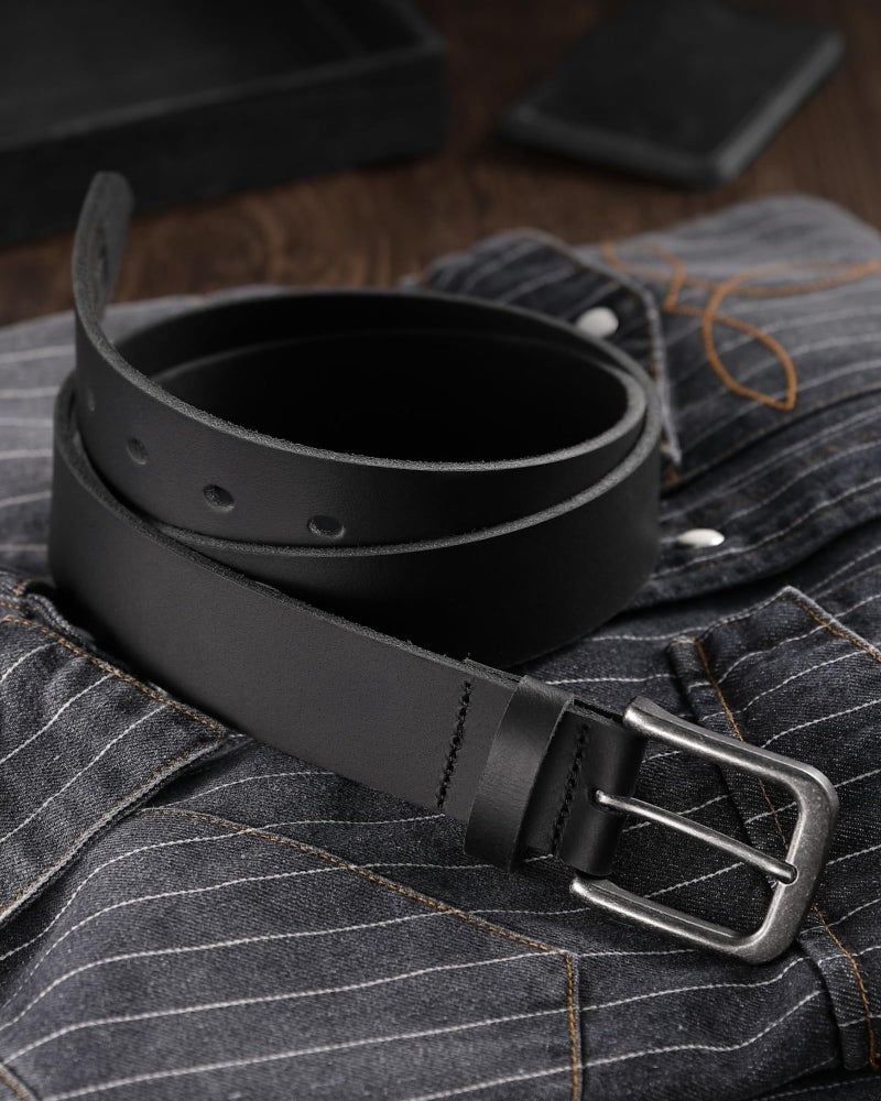 CHAOREN Mens Belts Leather - 35mm Genuine Leather Belt for Jeans - Men Gift for Casual Dress - Image 4