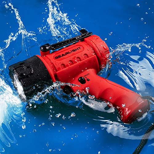 GearLight Waterproof LED Spotlight Flashlight Father's Day Gifts for Dad - High Lumen Spot Light for Outdoor Camping Accessories, Boating Gifts for Men, Husband, Floating Handheld Flash Lights - Image 3
