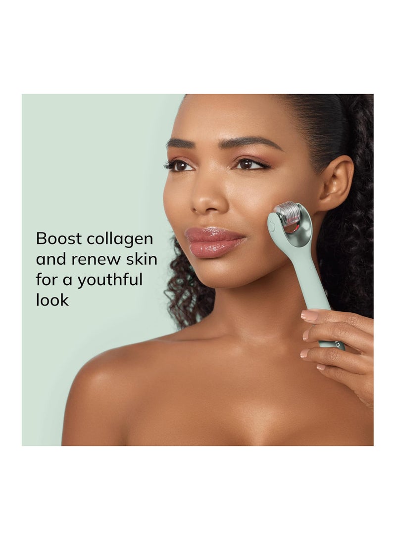 GESKE | SmartAppGuided™ MicroNeedle Face Roller | 9 in 1 | with Rose Quartz | Microneedling | Professional Microneedling Device | Needle Roller | Beauty Roller Face | Microneedling Roller - Image 4