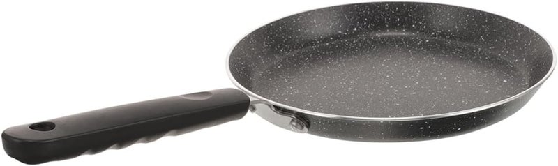 TIDTALEO Nonstick Frying Pan Skillet 22cm Black with Induction Compatible Composite Base, Egg and Pancake Cooking Pan for Home Kitchen Cookware - Image 1