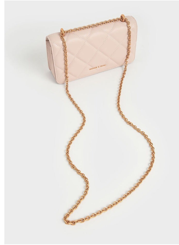 Charles & Keith Paputo Chain Handle Quilted Long Wallet  - Image 5