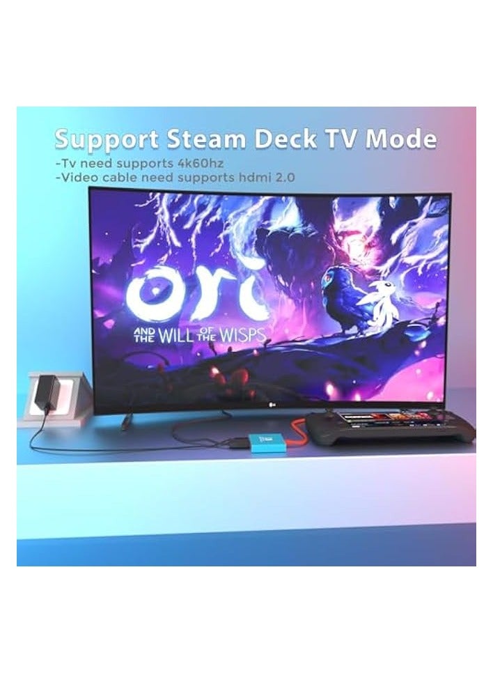 بروماس قاعدة توصيل سويتش لمحطة إرساء نينتندو سويتش، محول تلفزيون محمول يدعم 4K/60 هرتز، وضع قاعدة توصيل التلفزيون المتوافق مع سطح البخار/نينتندو سويتش OLED، قاعدة تبديل للسفر مع منفذ HDMI2.0 USB3.0 - Image 2