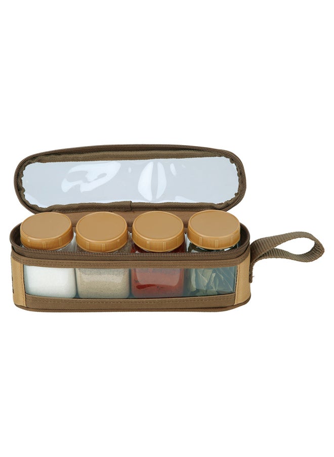 AL SANIDI spices set bag, Completed spices cans, Kaki, Set 4 pcs  - Image 1