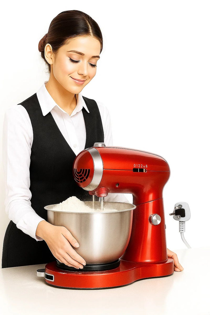 3.5L Stand Mixer – Compact & Powerful Electric Kitchen Mixer with Stylish Design, Dough Hook, Beater & Whisk – Ideal for Baking, Cakes & More  - Image 1