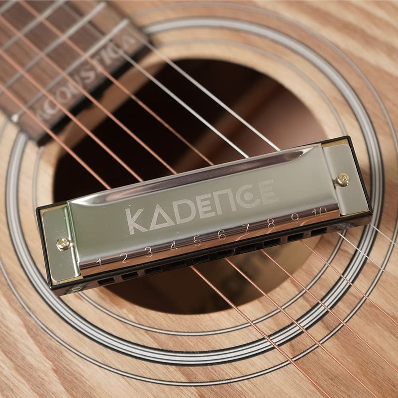 Kadence Daitonic Harmonica T104, Mouth Organ of C 10 Holes,for Kids Adults and Beginners Students,with Hard Case - Image 5