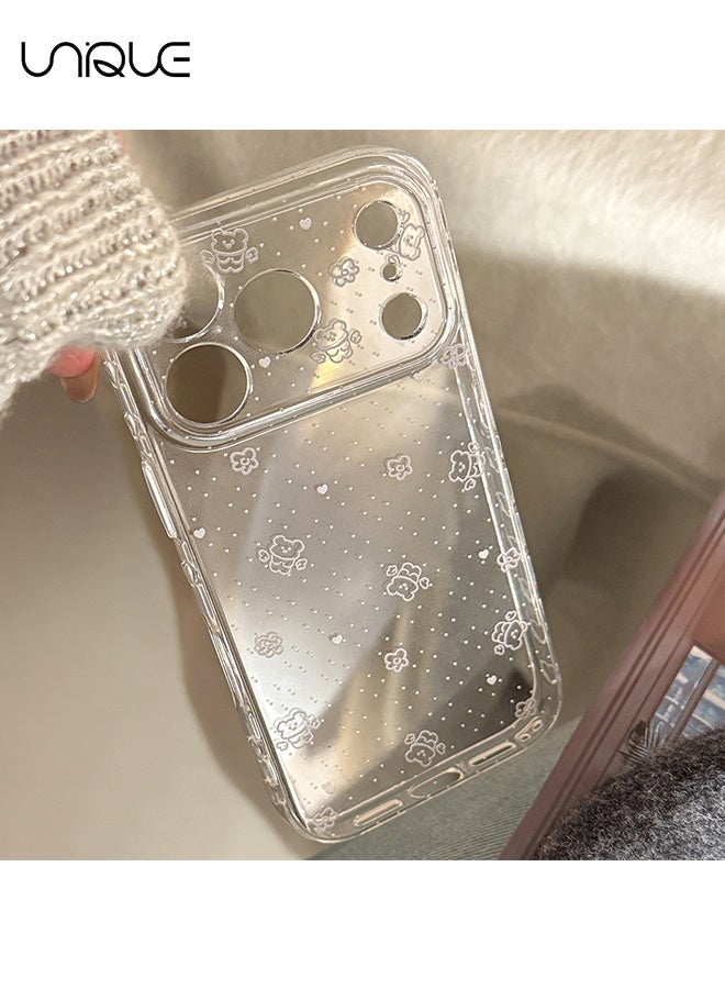 يونيك متوافق مع غطاء iPhone 17 Pro - غطاء هاتف بنمط لطيف - غطاء شفاف للهاتف - للنساء والفتيات، مصنوع من TPU ناعم بامبير مضاد للخدوش ومضاد للصدمات، وحماية كاملة للكاميرا - Image 2