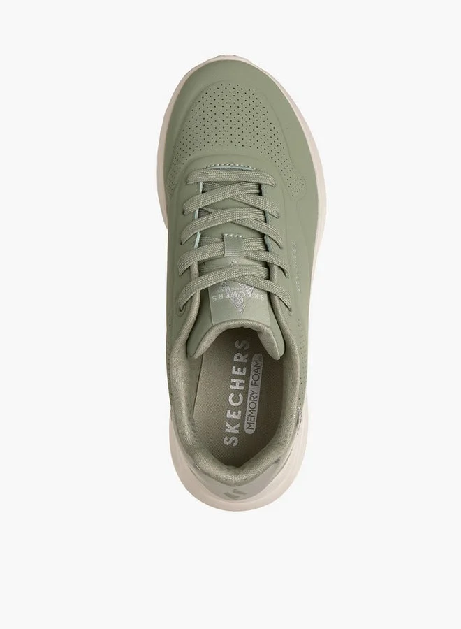 SKECHERS Women Uno Lite Lace-Up Ankle Sneakers