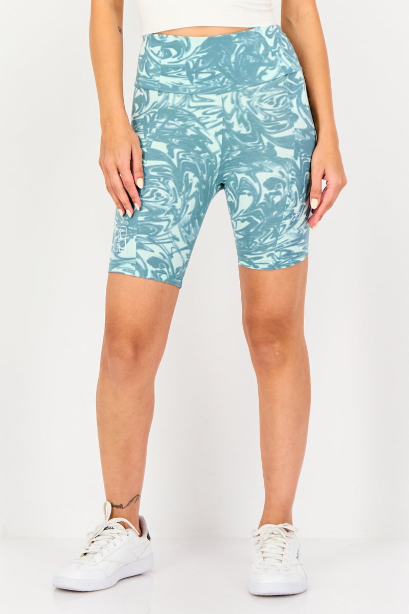 PUMA Women Sportswear Fit High Waist Cycling Shorts, Multicolor - Image 1