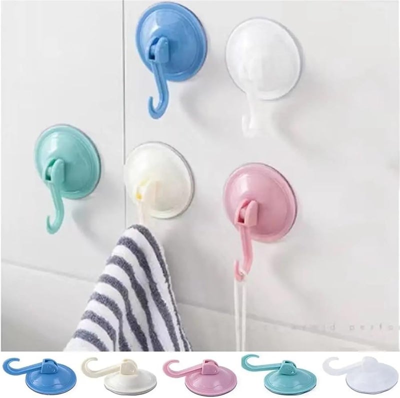 Beige Vacuum Suction Cup Hooks 30pcs Punch Free Self Adhesive Wall Hangers - Image 4
