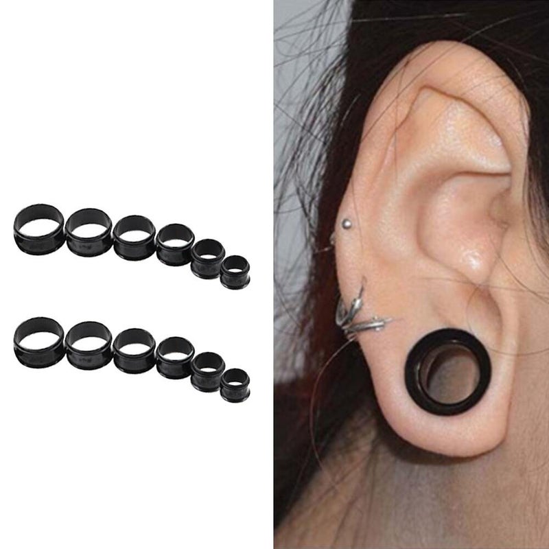 TOPBRIGHT 24PCS UV Acrylic Tapers and Surgical Steel Plugs Ear Gauges Kit Eyelets Stretching Set 00G-20mm - Image 4