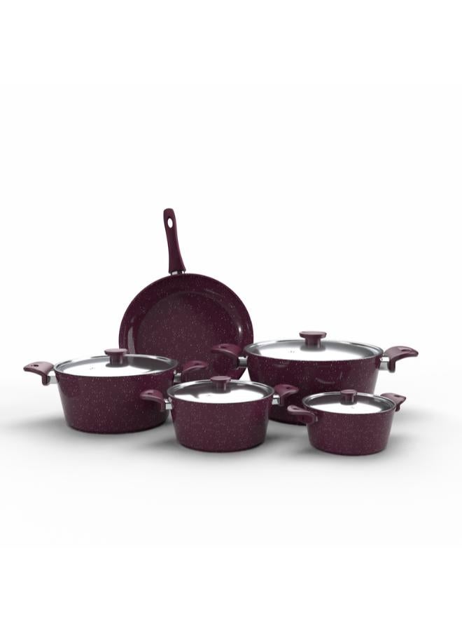 توب شيف مجموعة من 9  قطع أواني طهي من الجرانيت - Image 1