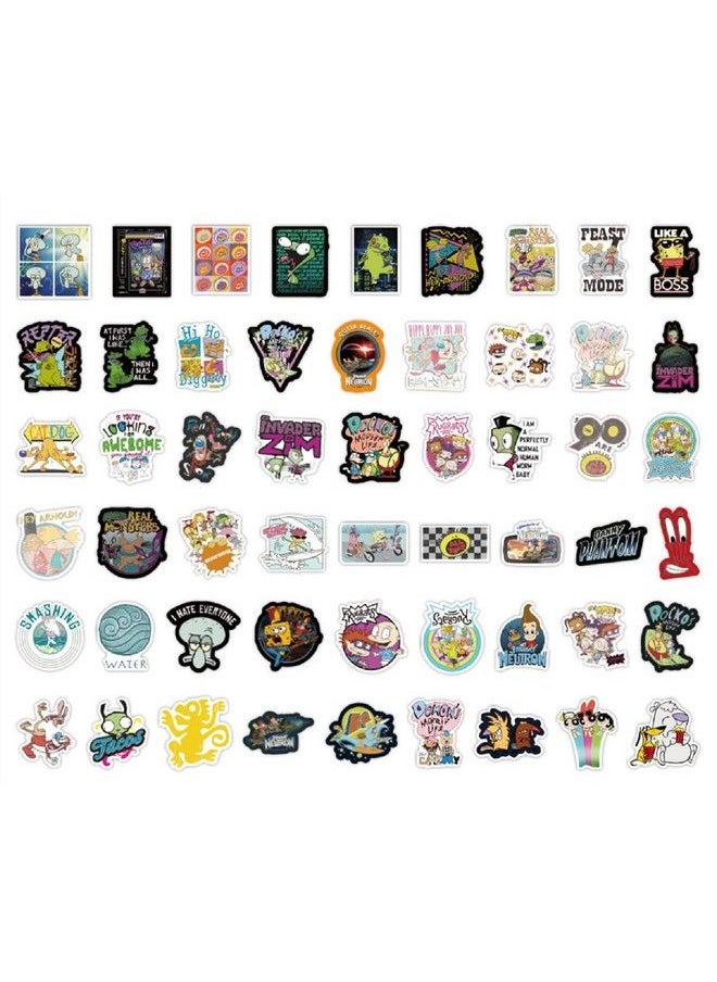Generic - 100 Pcs Classic Cartoon Stickers Vinyl Waterproof Decals Party Favors For Kids 90S Memories Movie Stickers For Water Bottles Bikes Luggage Computer Skateboard Car Motorcycle - Image 1