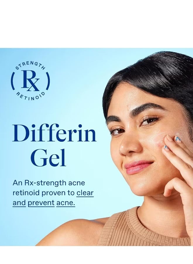Differin Acne Treatment Gel, 30 Day Supply, Retinoid Treatment for Face with 0.1% Adapalene, Gentle Skin Care for Acne Prone Sensitive Skin, 15g Tube - Image 2
