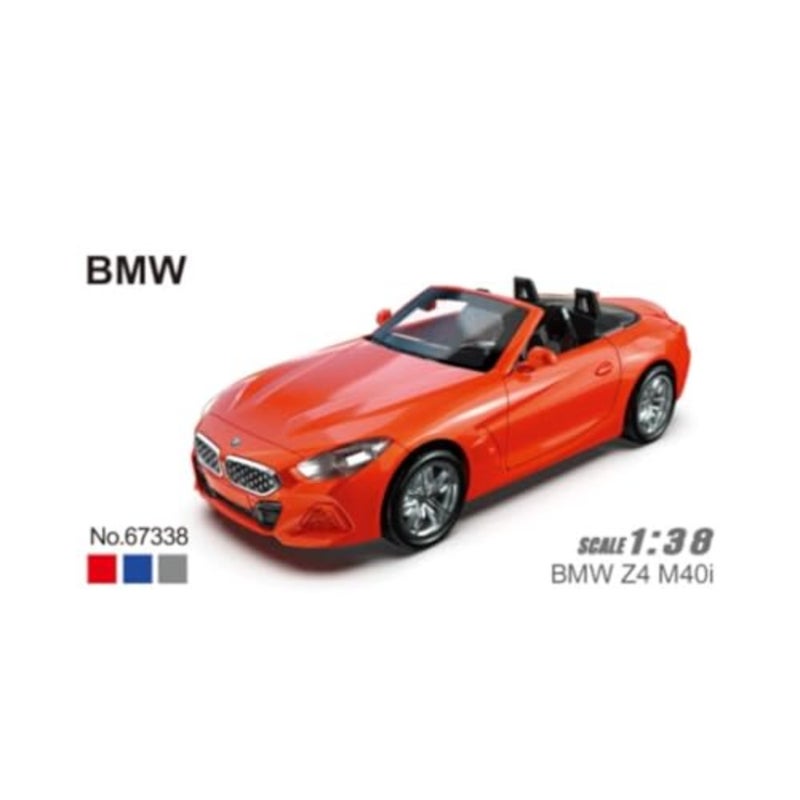 BMW Z4 M40i - نسخة طبق الأصل مصبوبة باللون الأحمر، عنصر جامعي نهائي، سيارات لعبة سيارات السباق، نموذج سيارة لعبة معدنية - حجم مجموعة السحب - 1:32، للأطفال من عمر 3 سنوات فما فوق - Image 4