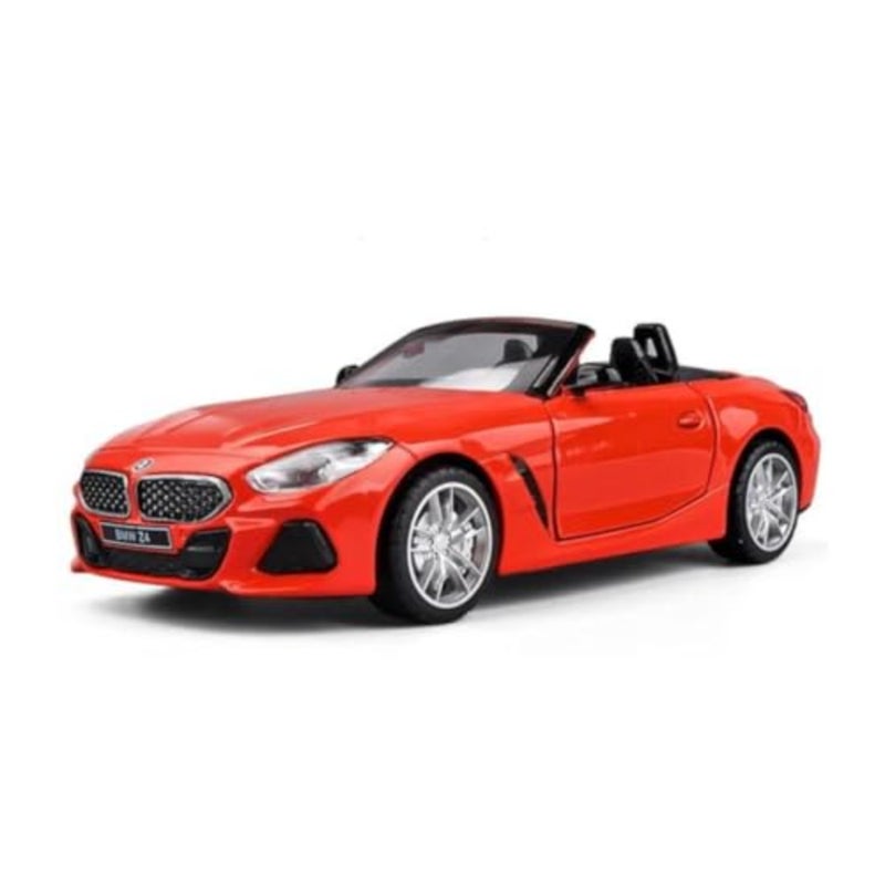 BMW Z4 M40i - نسخة طبق الأصل مصبوبة باللون الأحمر، عنصر جامعي نهائي، سيارات لعبة سيارات السباق، نموذج سيارة لعبة معدنية - حجم مجموعة السحب - 1:32، للأطفال من عمر 3 سنوات فما فوق - Image 1
