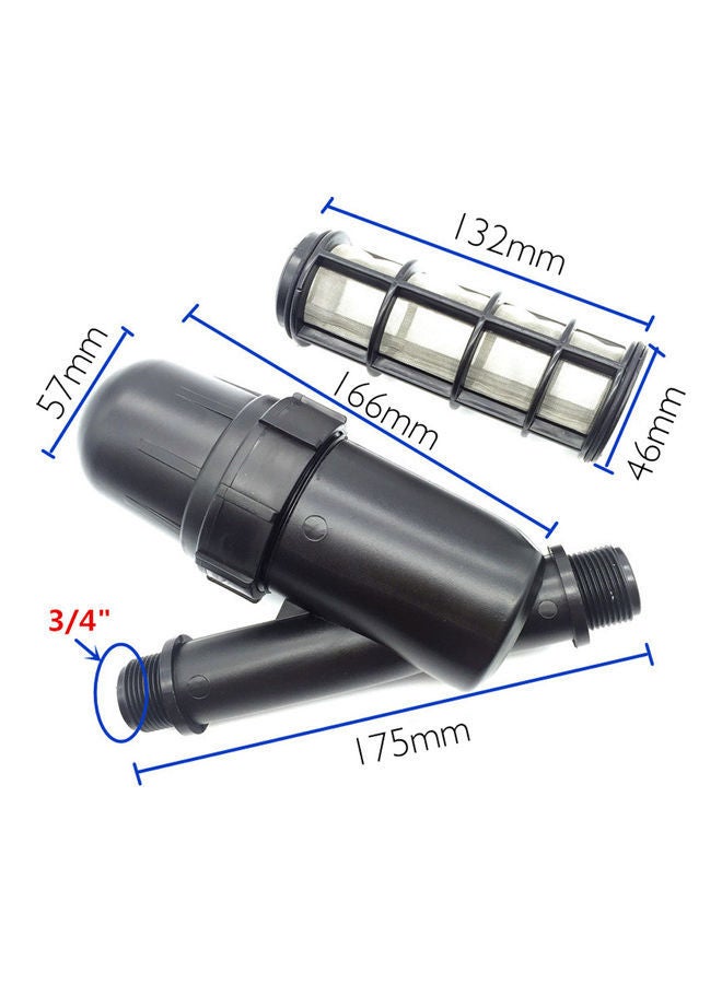 NIBEMINENT 1-Piece Garden Lawn Outdoors Watering Metal Net Filter black 16.0x16.0x9.0cm - Image 5