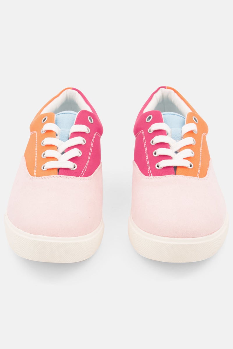 Club Room Men Medium Lance Colorblocked Lace Up Casual Shoes, Orange Combo - Image 3